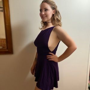 American Apparel Ponte backless skater dress